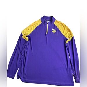 NFL Team Apparel Purple Pullover with Gold Trim